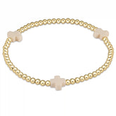 Signature Cross 3mm Gold Bracelet