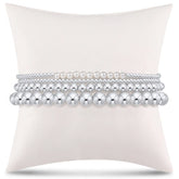 everyday sterling stack of 4 - pearl