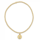Classic Gold 2mm Bracelet - Respect Small Gold Disc