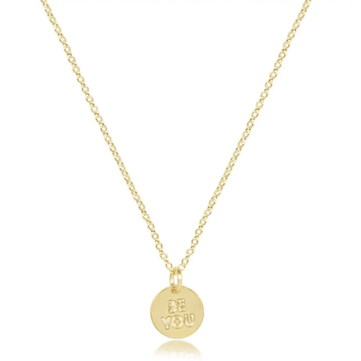 egirl 14" Necklace Gold - be you. Small Gold Disc