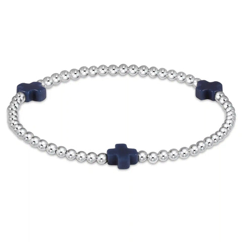Signature Cross 3mm Sterling Bracelet