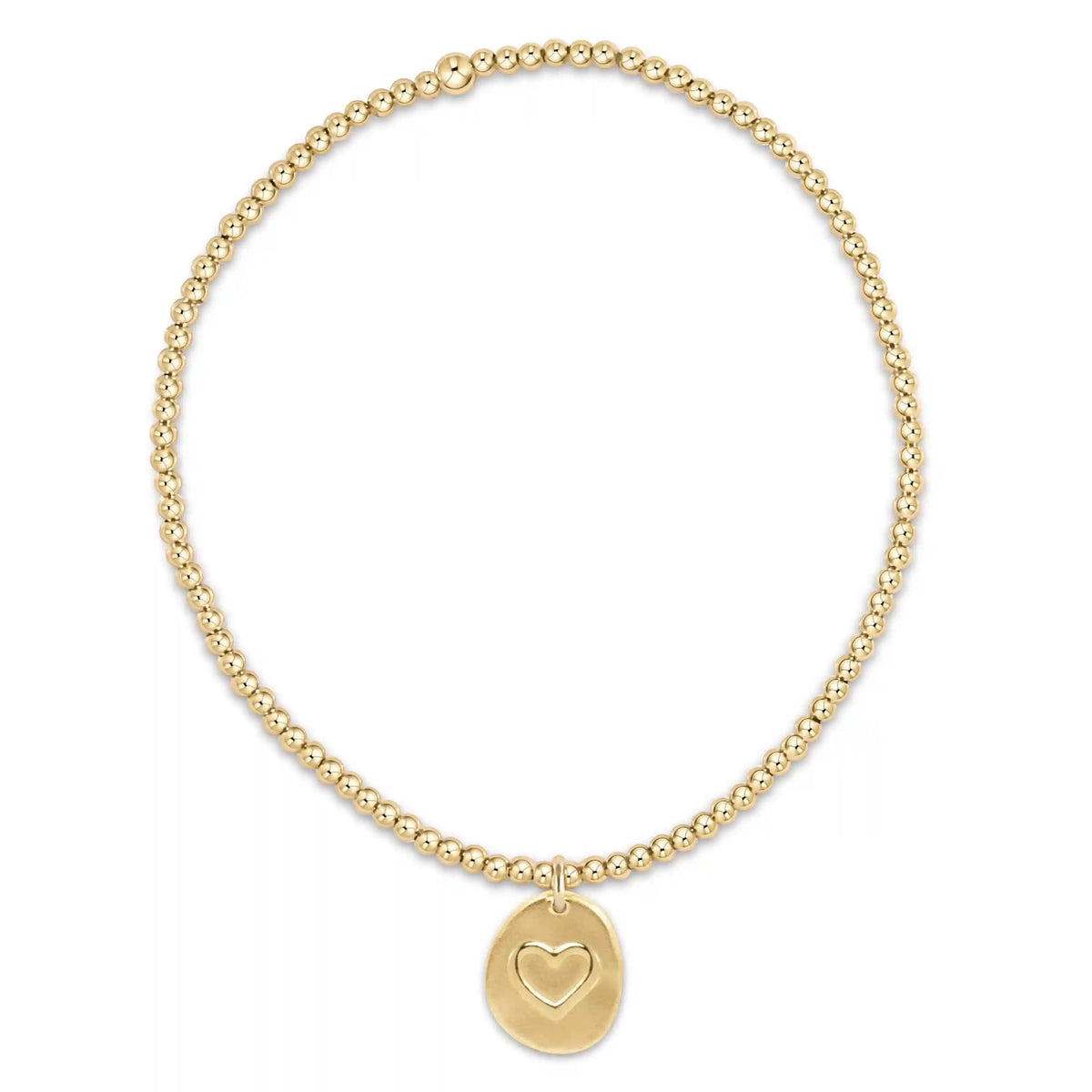 Classic Gold 2mm Bracelet - Inspire Love Small Gold Disc
