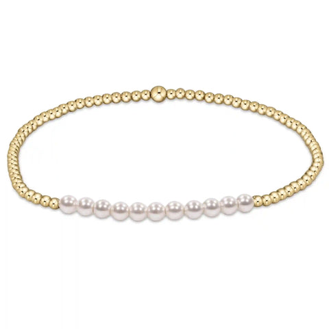 Gold Bliss Pearl 3mm Bracelet