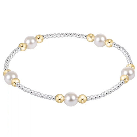 Purpose Pearl 6mm Mixed Metal Bracelet