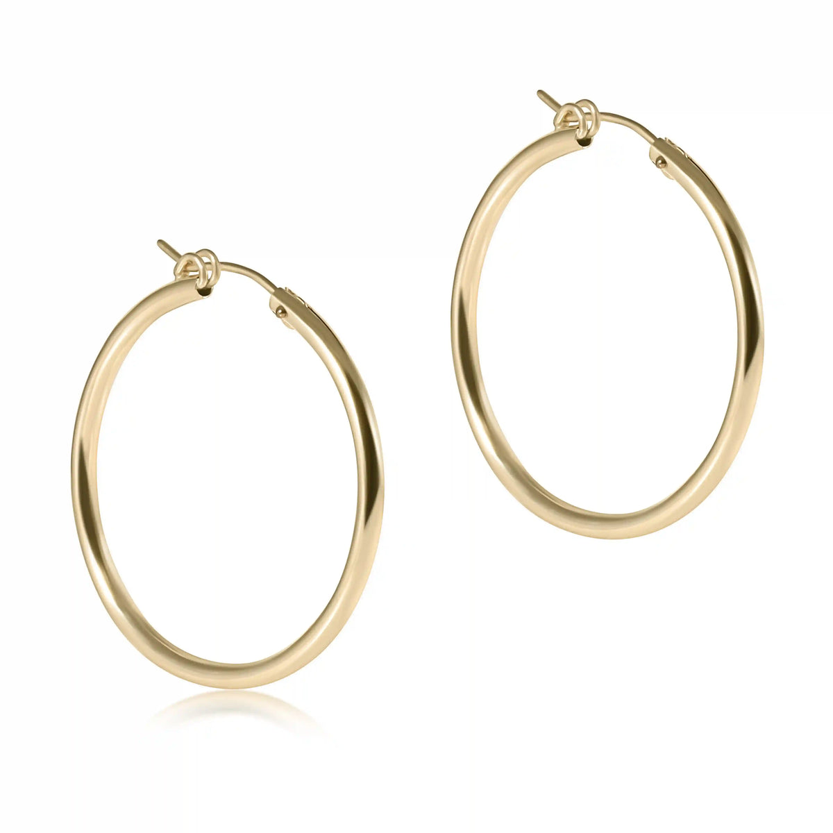 Round Gold 1.25" Hoop - Smooth
