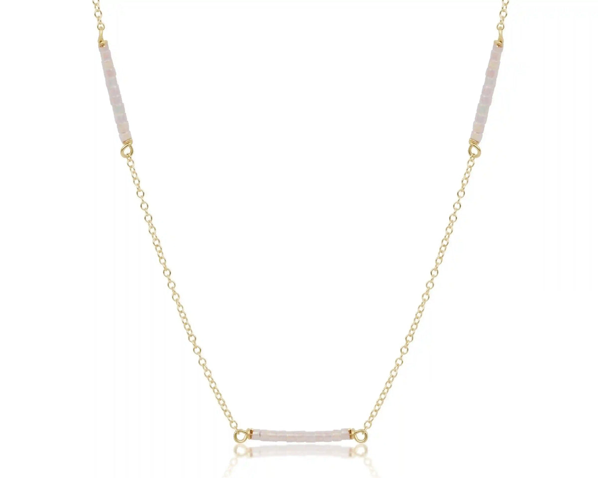 15" Choker Simplicity Chain Gold - Hope Bliss - Silky White