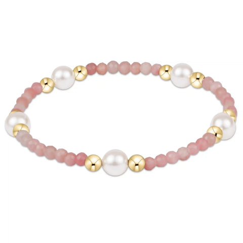 Purpose Pearl 6mm Gem Bracelet - Pink Opal