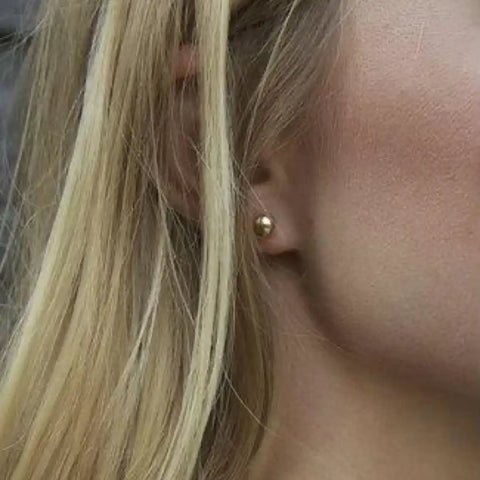 Classic 6mm Ball Studs - Gold