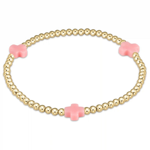 egirl Signature Cross 3mm Gold Bracelet