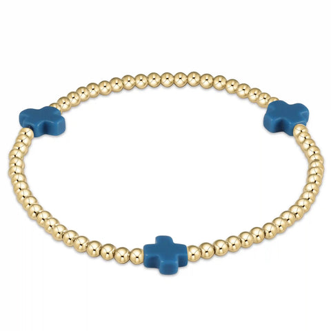 egirl Signature Cross 3mm Gold Bracelet