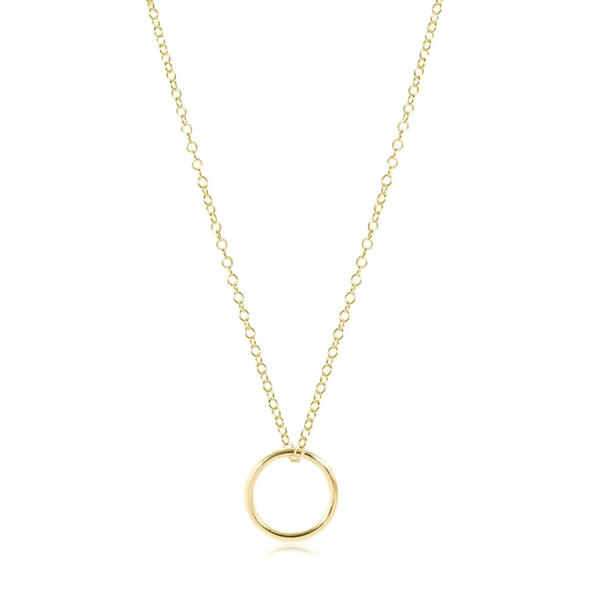 egirl 14" Necklace Gold - Halo Gold Charm