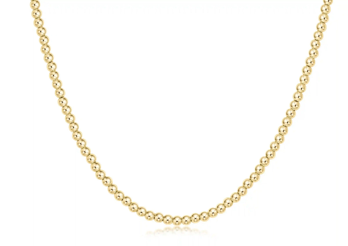 Choker Beaded - Classic Gold 3mm