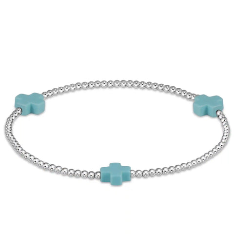 Signature Cross 2mm Sterling Bracelet