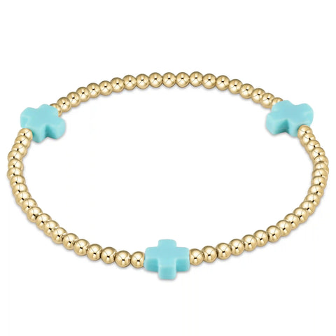 egirl Signature Cross 3mm Gold Bracelet