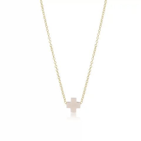 16" Necklace Gold - Signature Cross