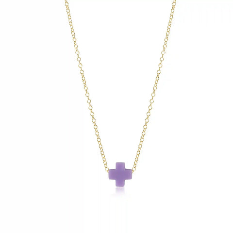 16" Necklace Gold - Signature Cross