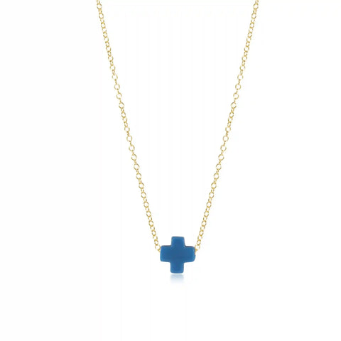 16" Necklace Gold - Signature Cross