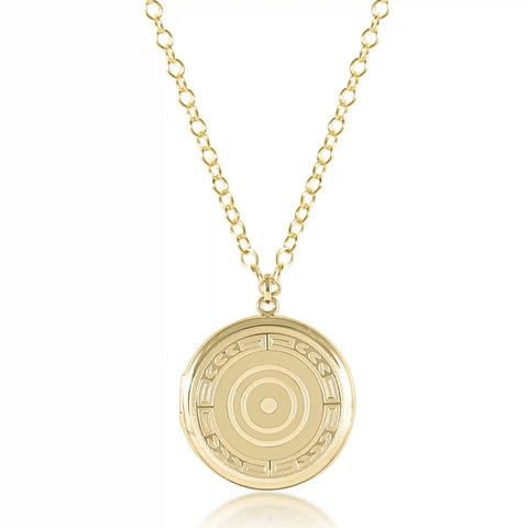 31" Necklace Gold - Cherish Large Gold Locket