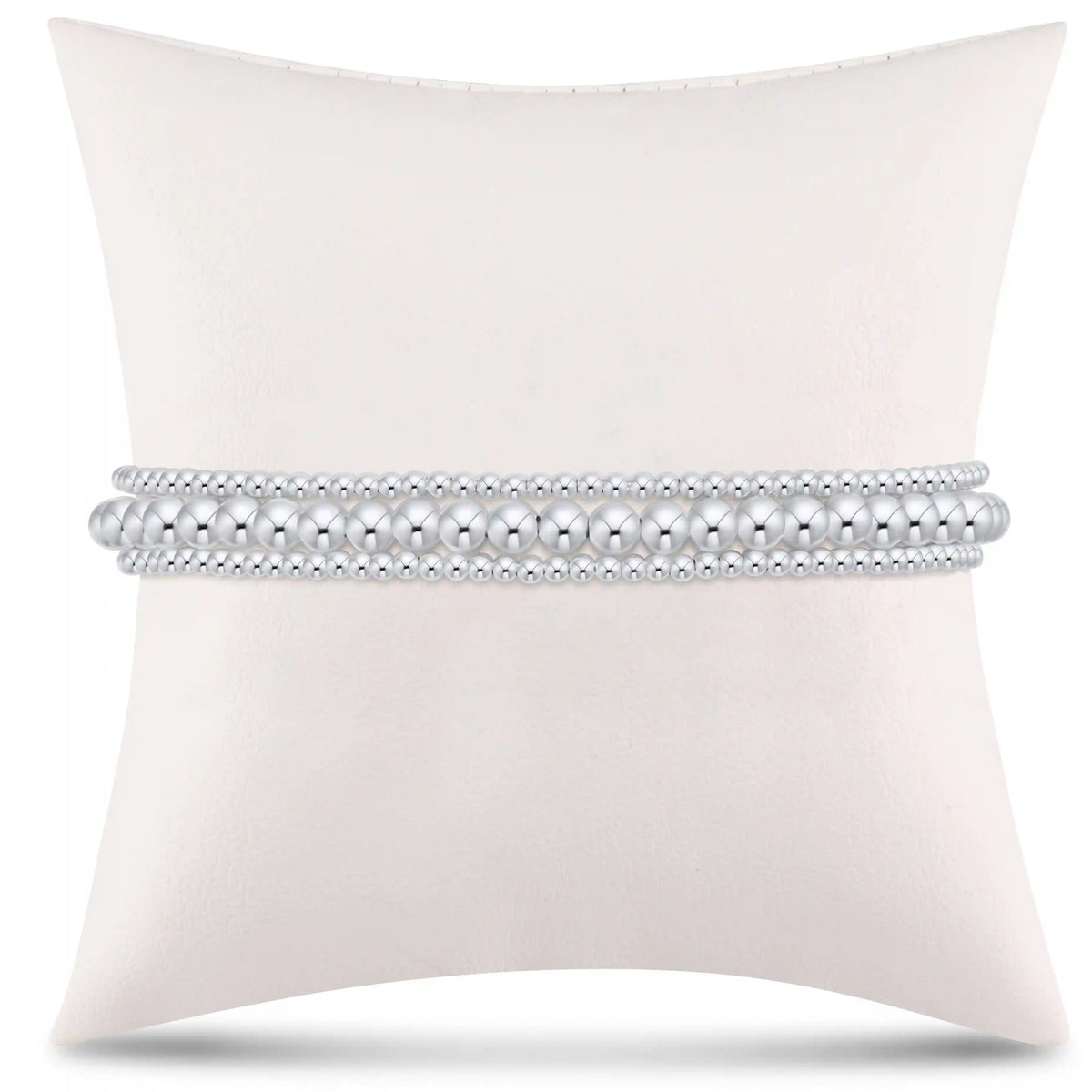 simply classic sterling stack - 4mm - stack of 3