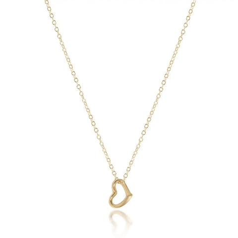 egirl 14" Necklace Gold - Love Small Gold Charm