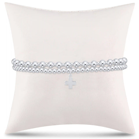 grateful for you gift stack - sterling signature cross charm