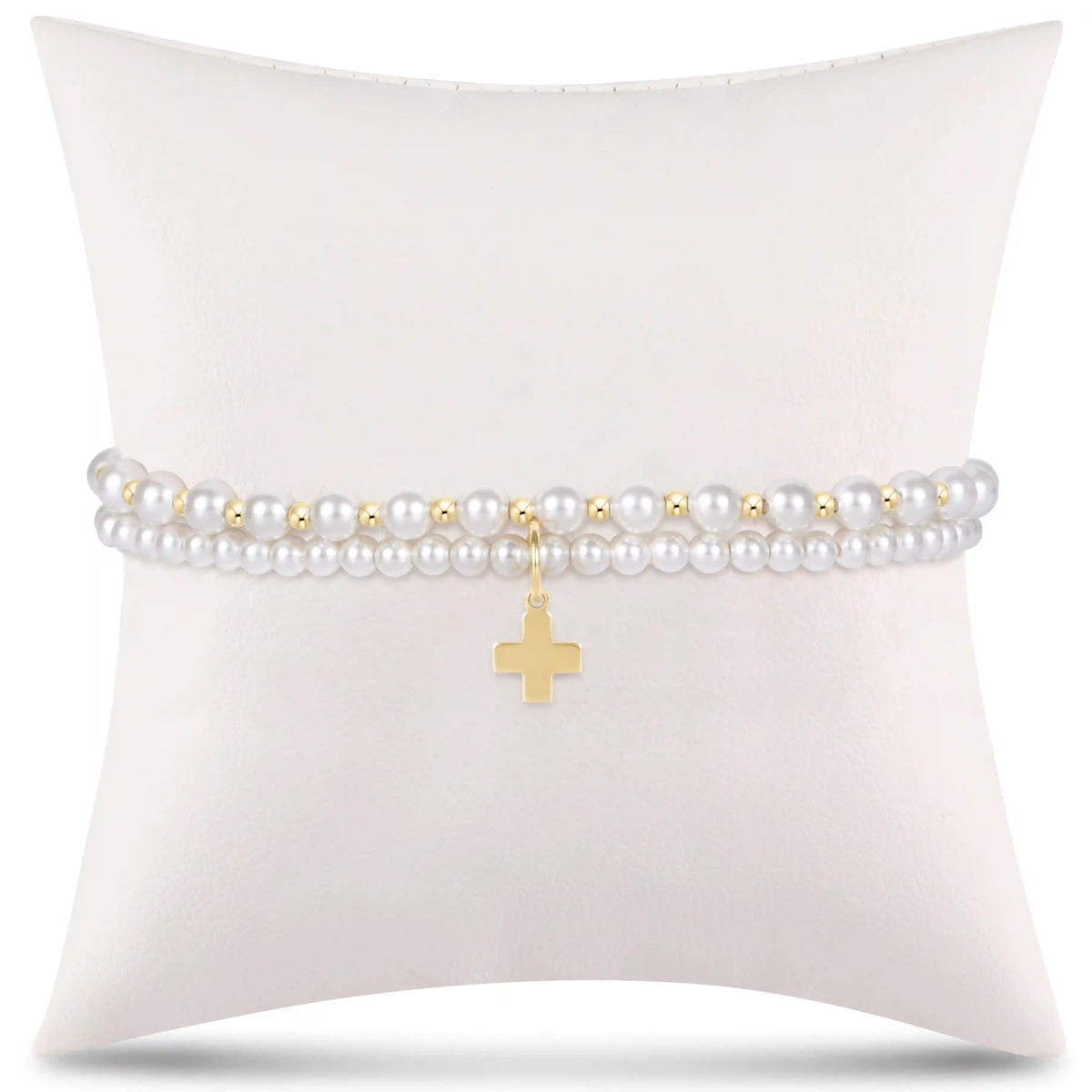 grateful for you gift stack - pearl signature cross charm