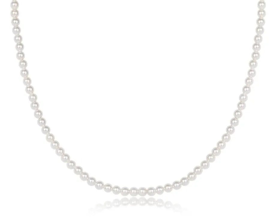 Choker Beaded - Classic Pearl 3mm