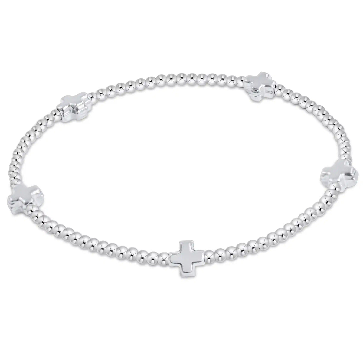 Signature Cross Small 2mm Sterling Bracelet - Sterling