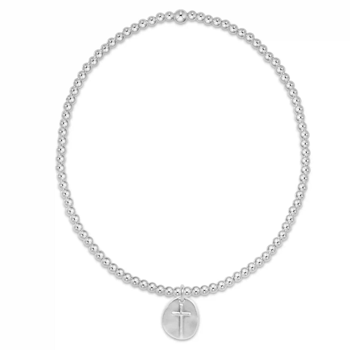 Classic Sterling 2mm Bracelet - Inspire Small Sterling Disc