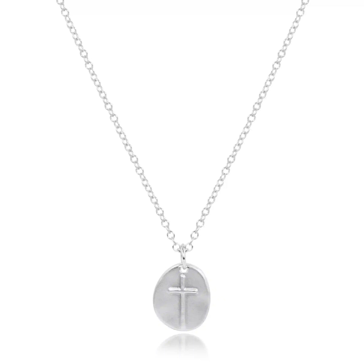 16" Necklace Sterling - Inspire Small Sterling Disc