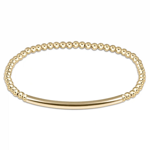 Bliss Bar Smooth Gold 3mm Bracelet
