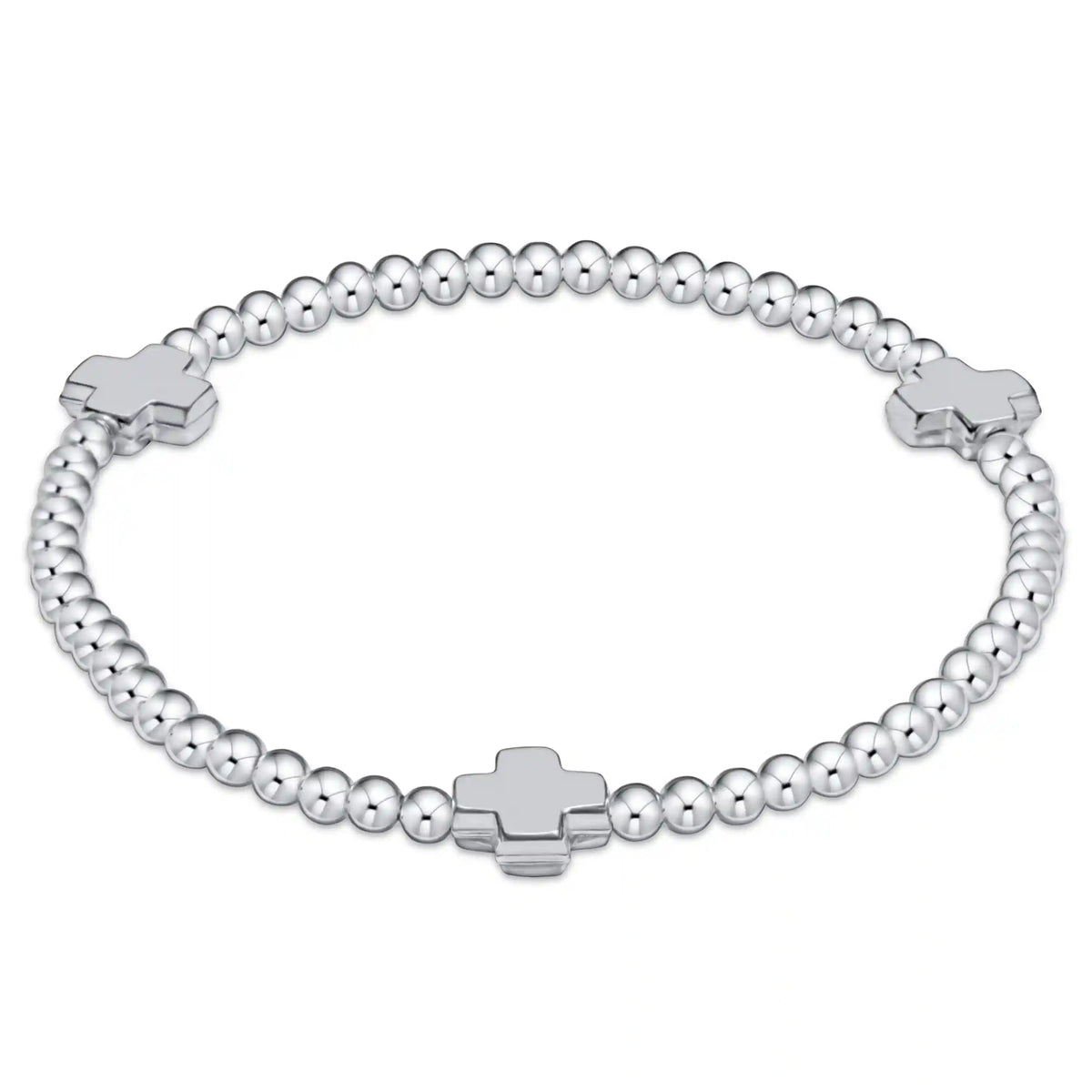 Signature Cross 3mm Sterling Bracelet - Sterling