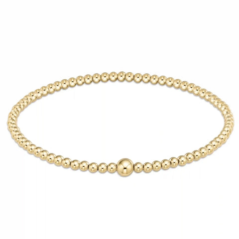 Classic Gold 3mm Bead Bangle