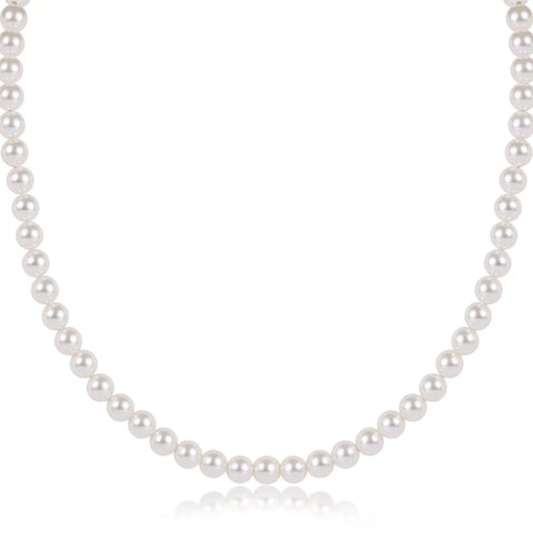 Choker Beaded - Classic Pearl 5mm