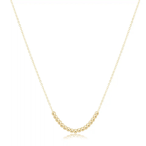 16" Necklace Gold - Beaded Bliss Small Gold