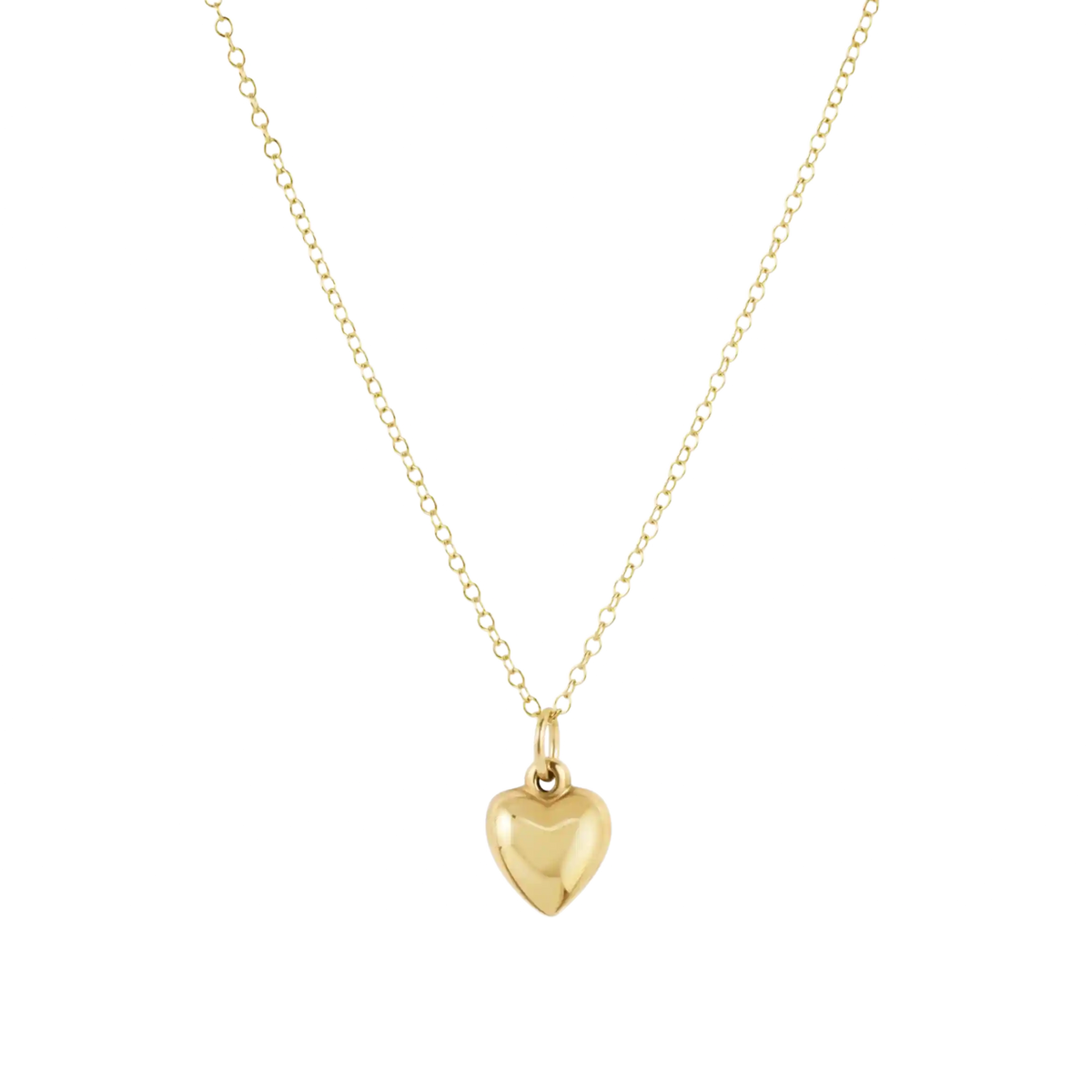 16" Necklace Gold - Love Plush Small Gold Charm