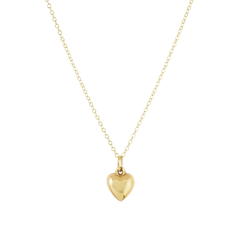 16" Necklace Gold - Love Plush Small Gold Charm