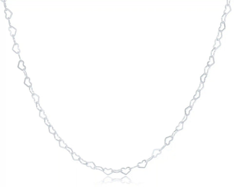 Choker Love Chain - Sterling